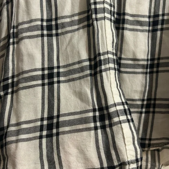 Paige Black and White Plaid Shirt - Picture 5 of 9